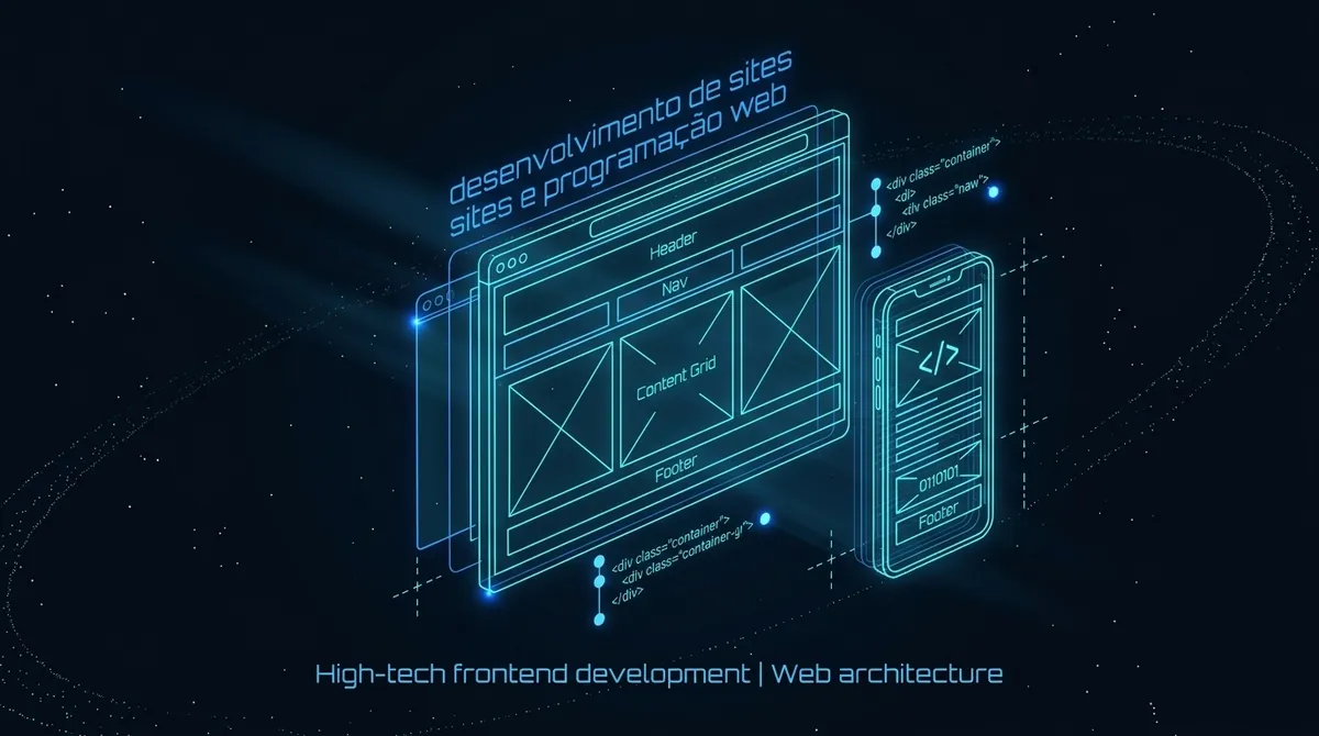 Wireframe de desenvolvimento de sites de alta performance